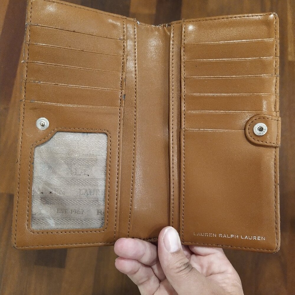Ralph Lauren Wallet light brown color
